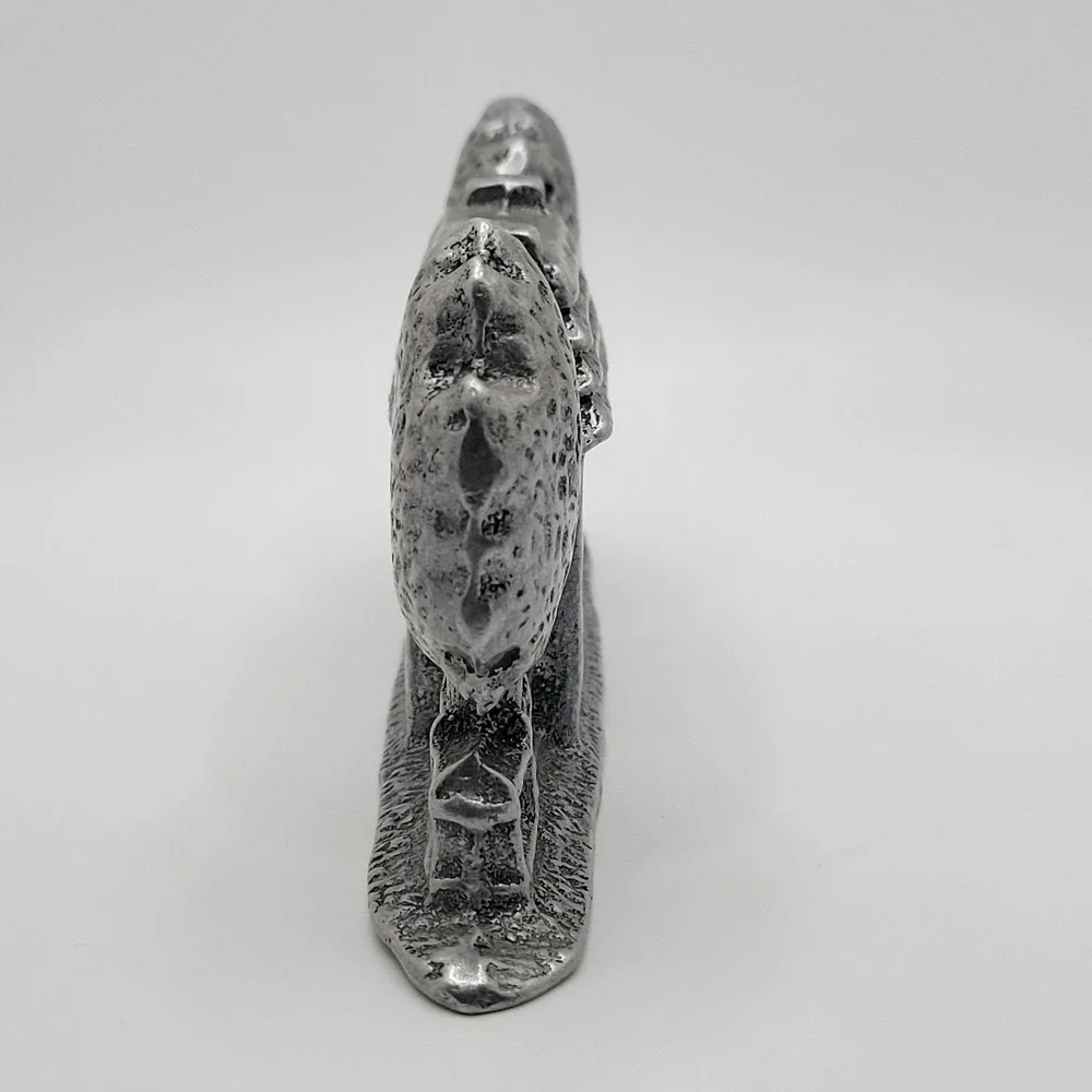 COUNTRY CHARM‎ Pewter Saltbox House Taper Candle Holder Primitive Farmhouse
